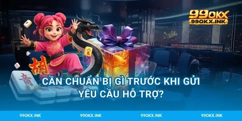 Cần chuẩn bị gì trước khi gửi yêu cầu hỗ trợ?